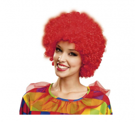 Red Clown Curly Wig