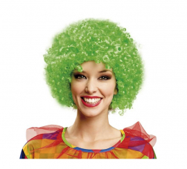 Green Clown Curly Wig