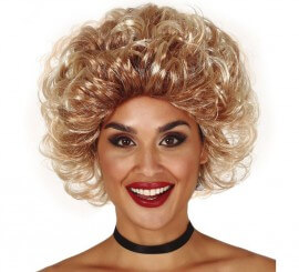 50s Blonde Curly Wig