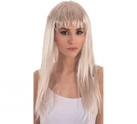 Straight Blonde Wig with Bangs