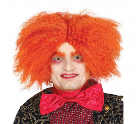 Orange Hatter Wig