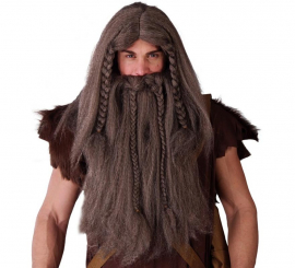 Viking wig and beard