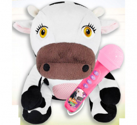 Peluche Amplificador Vaca Lola con Micrófono