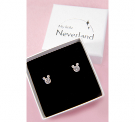 Steel and Zirconia Earrings Mickey Mouse Disney