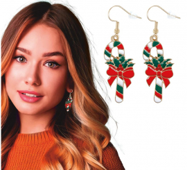 Christmas Cane Earrings