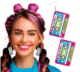 Pendientes Cinta de Cassette Retro