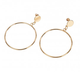 Adult gold hoop earrings 5x7 cm