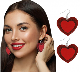 Pendientes de Corazones de 5 cm