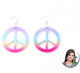 Pendientes de Hippie púrpura