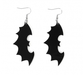 Black Bat Earrings