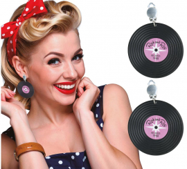 Pendientes Discos de Vinilo de 5 cm