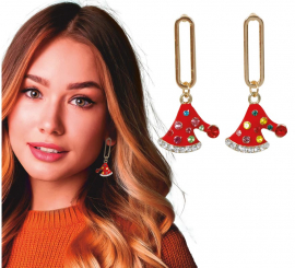 Christmas Hat Earrings