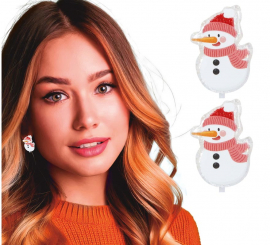 Brincos de boneco de neve