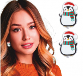 Boucles d'oreilles pingouin