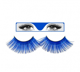 Long blue eyelashes