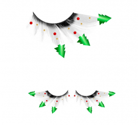 Cílios de árvore de Natal