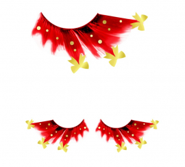 Christmas Bow Eyelashes Christmas Bow Eyelashes