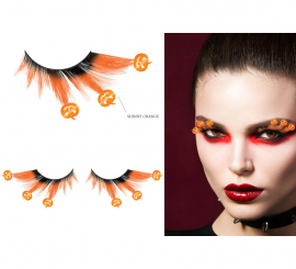 Orange Pumpkin Eyelashes