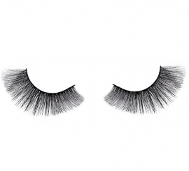 Long black thick eyelashes