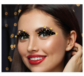 Black Eyelashes with Stars