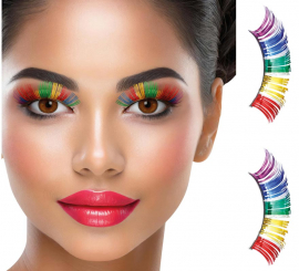 Pestañas Postizas Arcoíris Metalizadas