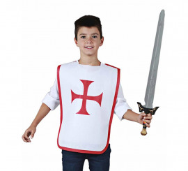 Medieval Red Cross Breastplate for Children and Adolescents