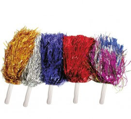 Metallic pompom 1 unit in various colors