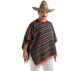 Poncho mexicano para adultos