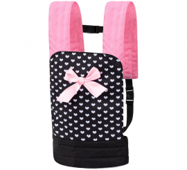 Portabebés de lujo negro y rosa para Muñecas