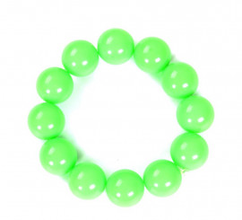 Bracciale con palline verde mela