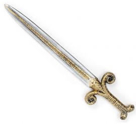 60 cm golden details toy dagger