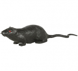 Graue Latex Ratte 15 cm