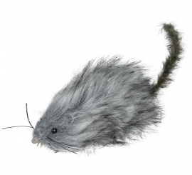 16cm Gray Hairy Rat