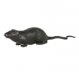 Black mouse with red eyes 18 cm