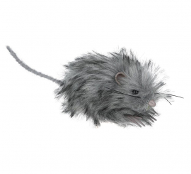11cm Gray Furry Mouse