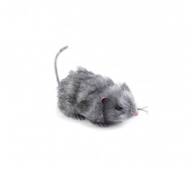 18cm grey furry mouse