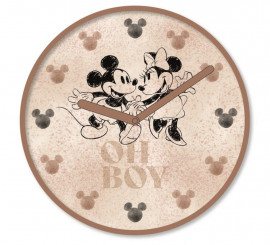 Relógio de parede Disney Mickey e Minnie