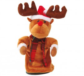 Dancing Musical Reindeer 28 cm