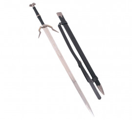 Replica 1:1 The Witcher III top silver sword Wolf school in steel