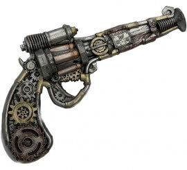 Steampunk Revolver with Foam Bearings 31x18 cm