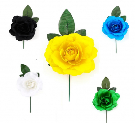 Medium Flamenco Rose in various colors of 14 cm