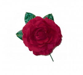 Small maroon Flamenco Rose 8 cm