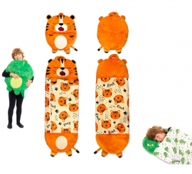 Tiger Sleeping Bag with Cushion 135 cm