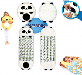 Panda Paco Schlafsack mit 135 cm Kissen