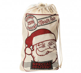 Sacco Babbo Natale Juta 50X80 cm