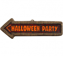 56x17cm Fluorescent 'Halloween Party' Sign