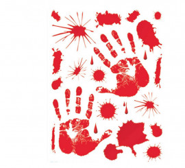 Set Adhesivos Sangre 30 X 39 cm Set Adhesivos Sangre 30 X 39 cm