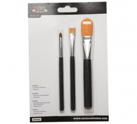 Set of 3 Makeup Brushes