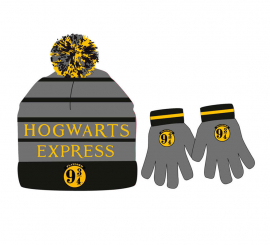 Hogwarts Express Harry Potter hat and gloves set