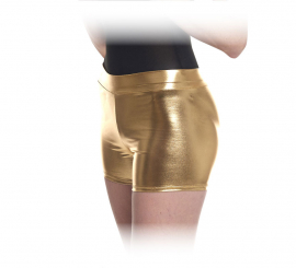 Goldene Shorts für Damen